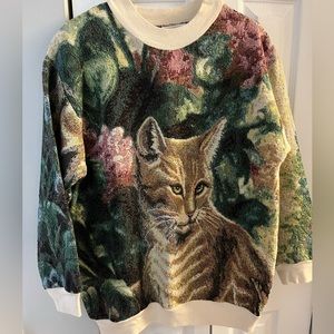 Vintage tapestry sweater by Sugar Street Weavers